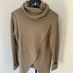 G by Giuliana Brown Cowl Neck Sweater